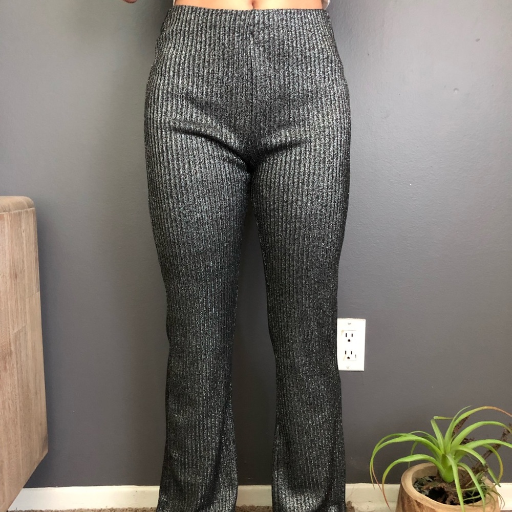 Zara - Glitter flared pants